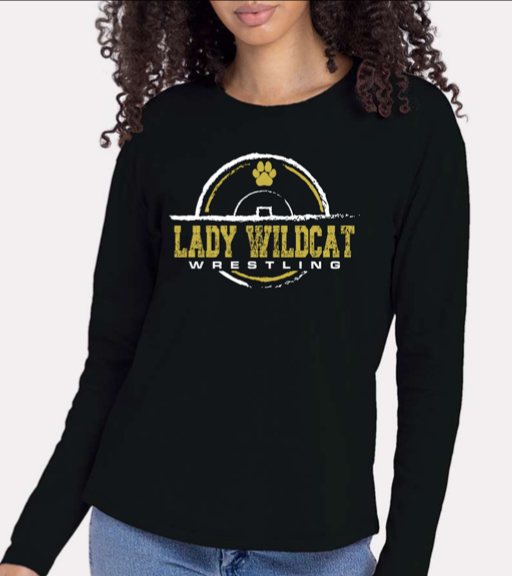 WW Lady Wildcats Wrestling Long Sleeve T-shirt