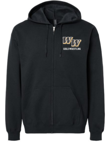 WW Lady Wildcats Wrestling Full zip with Embroidery