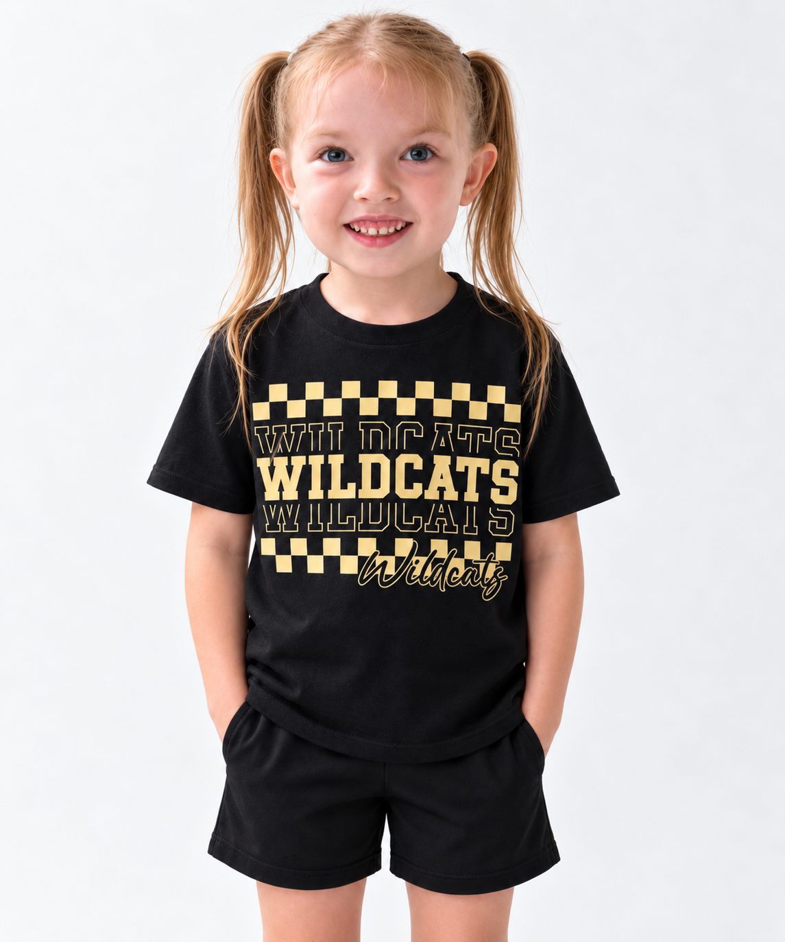 Wildcat Stacked Design T-shirt, Long Sleeve, Crewneck or Hoodie Youth and Adults