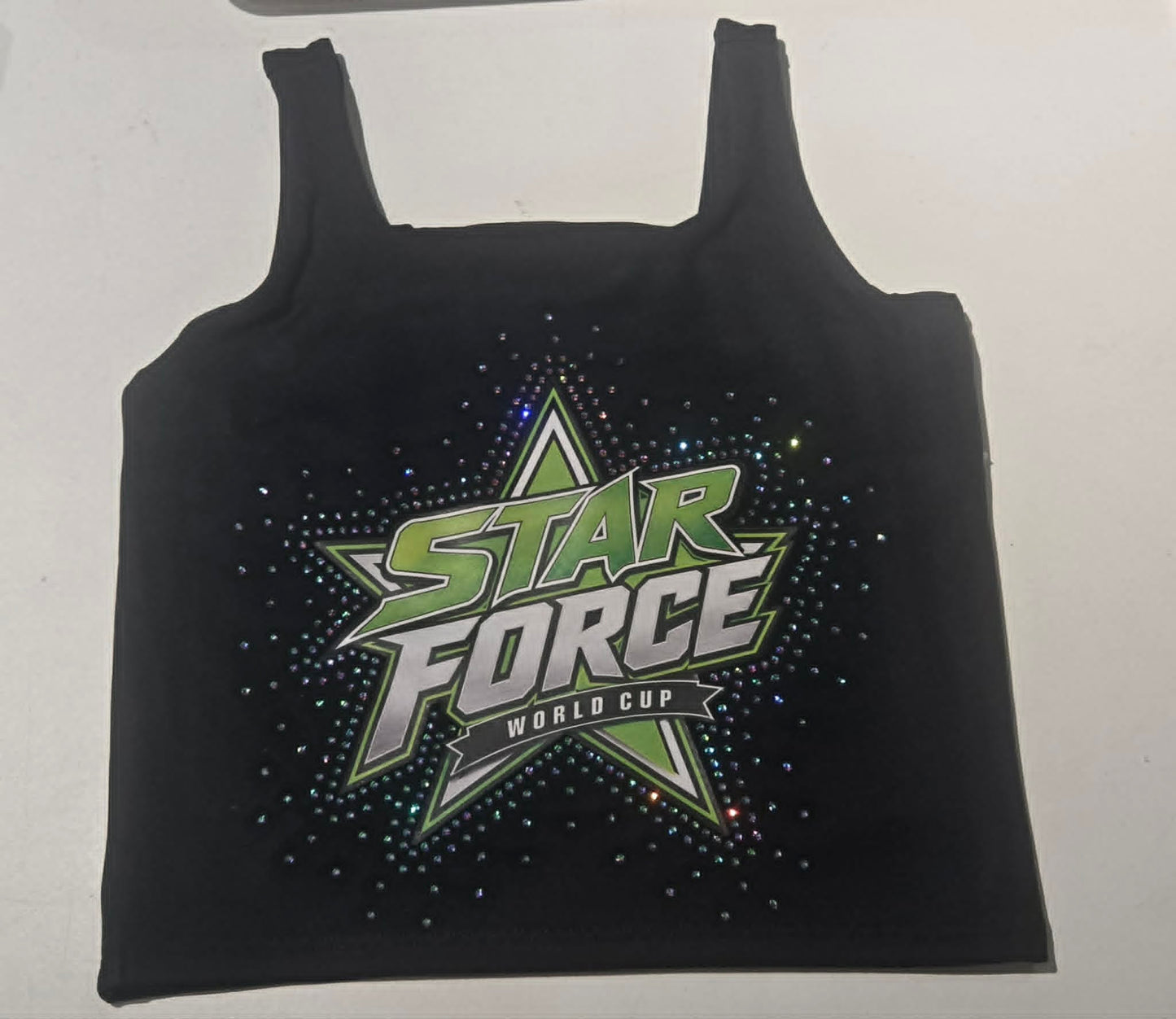 Girls Studio Smooth Longline Rhinestone top