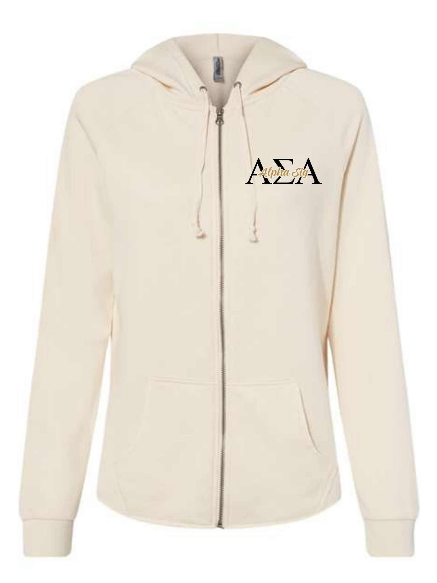 Alpha Sigma Alpha Hooded zip up