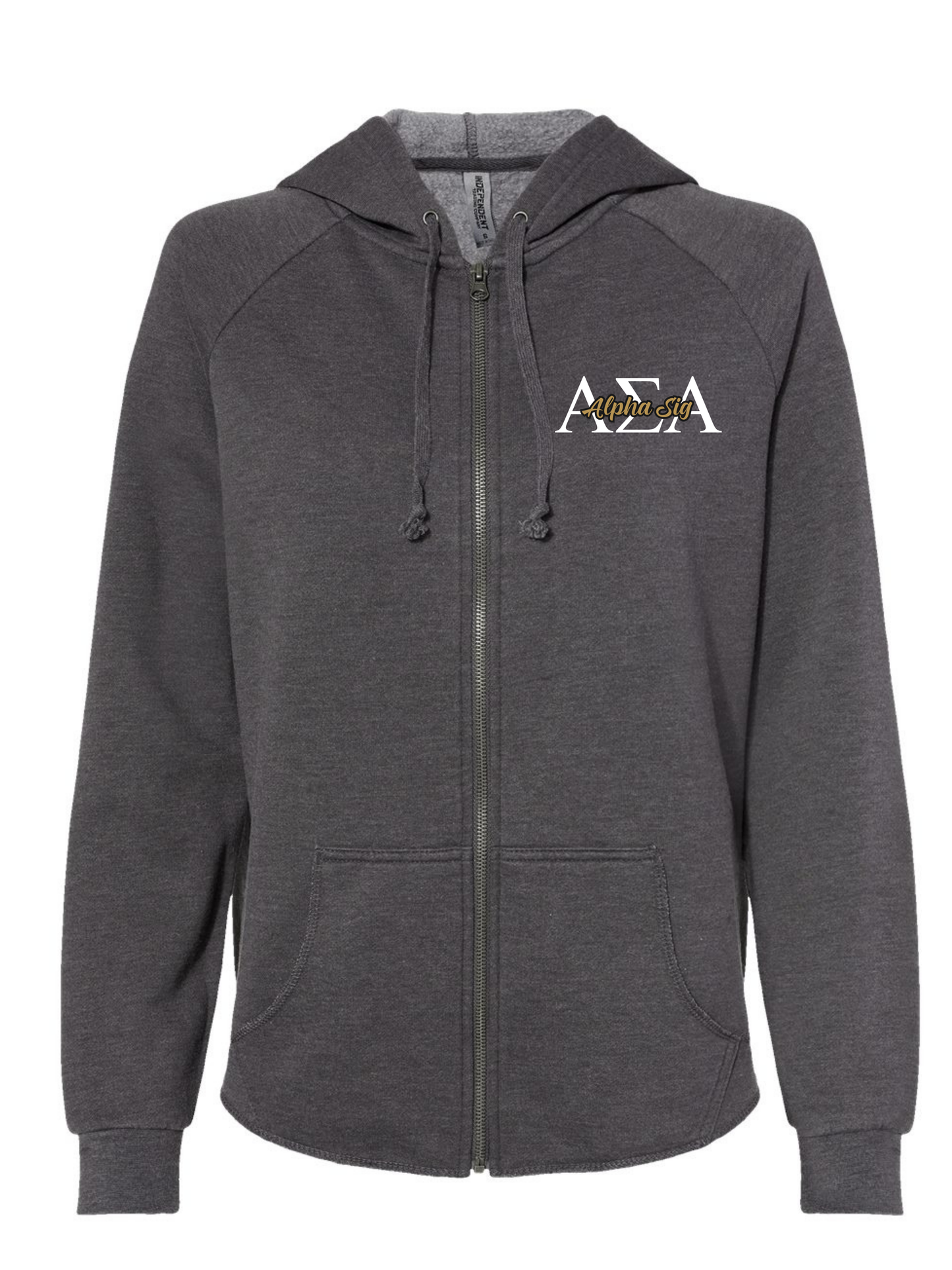 Alpha Sigma Alpha Hooded zip up