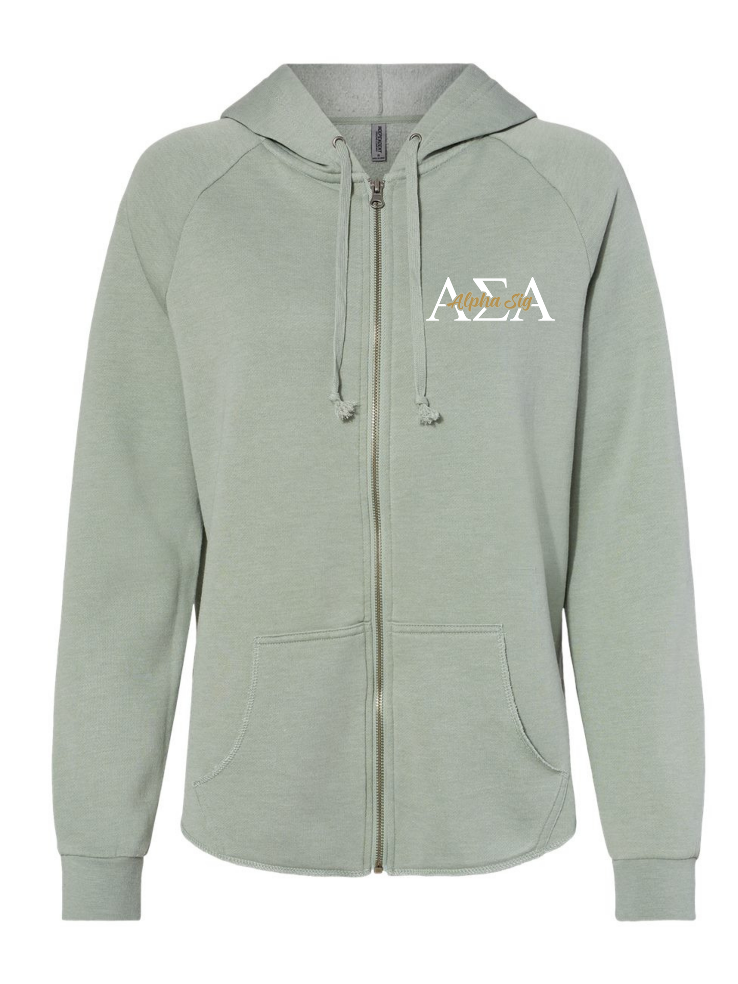 Alpha Sigma Alpha Hooded zip up