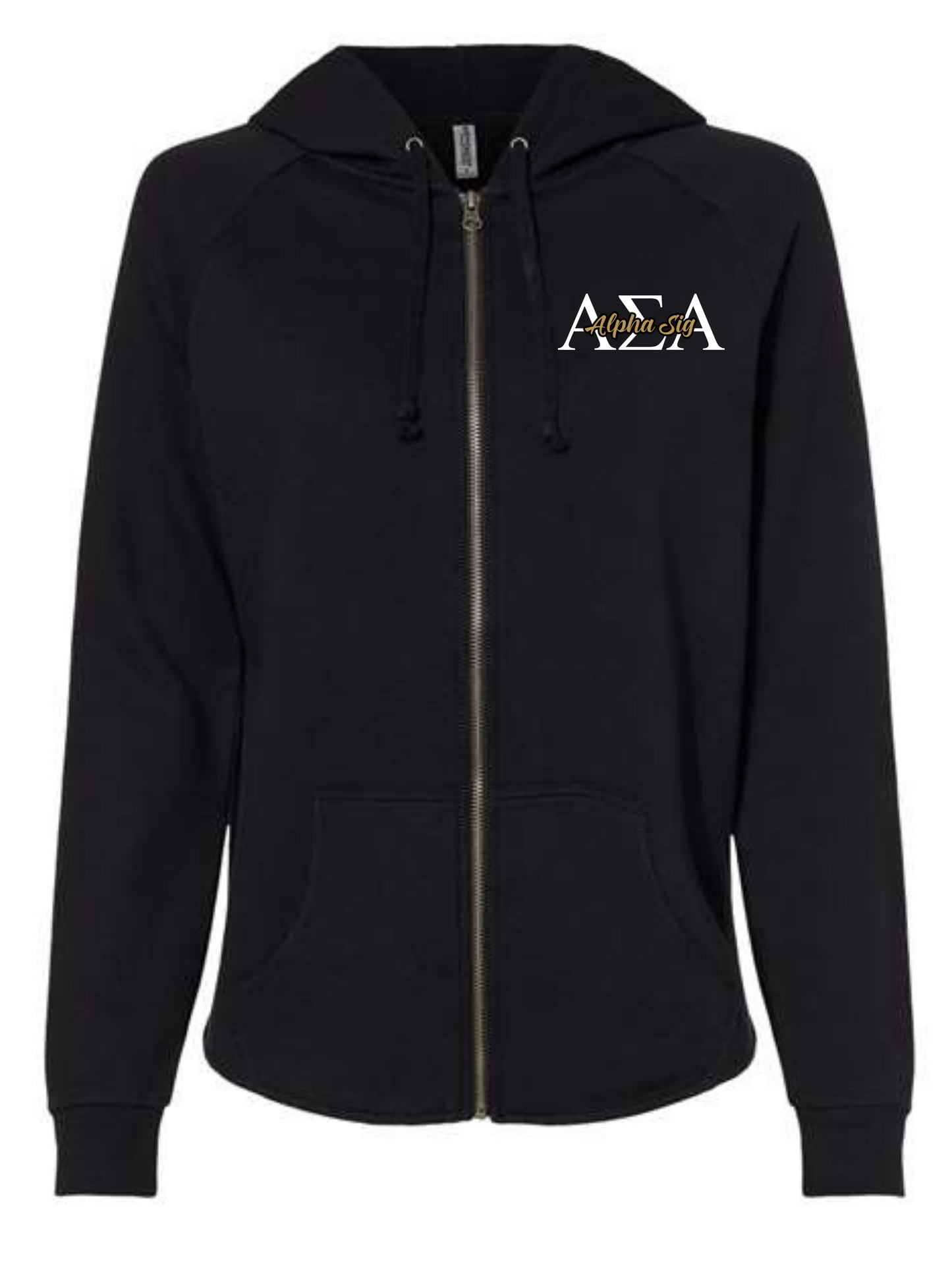 Alpha Sigma Alpha Hooded zip up
