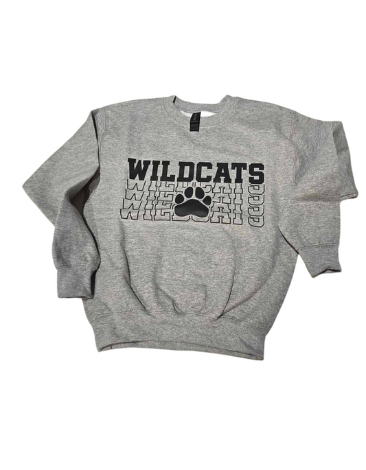 Wildcats Youth Small Gildan Crewneck Sweatshirt