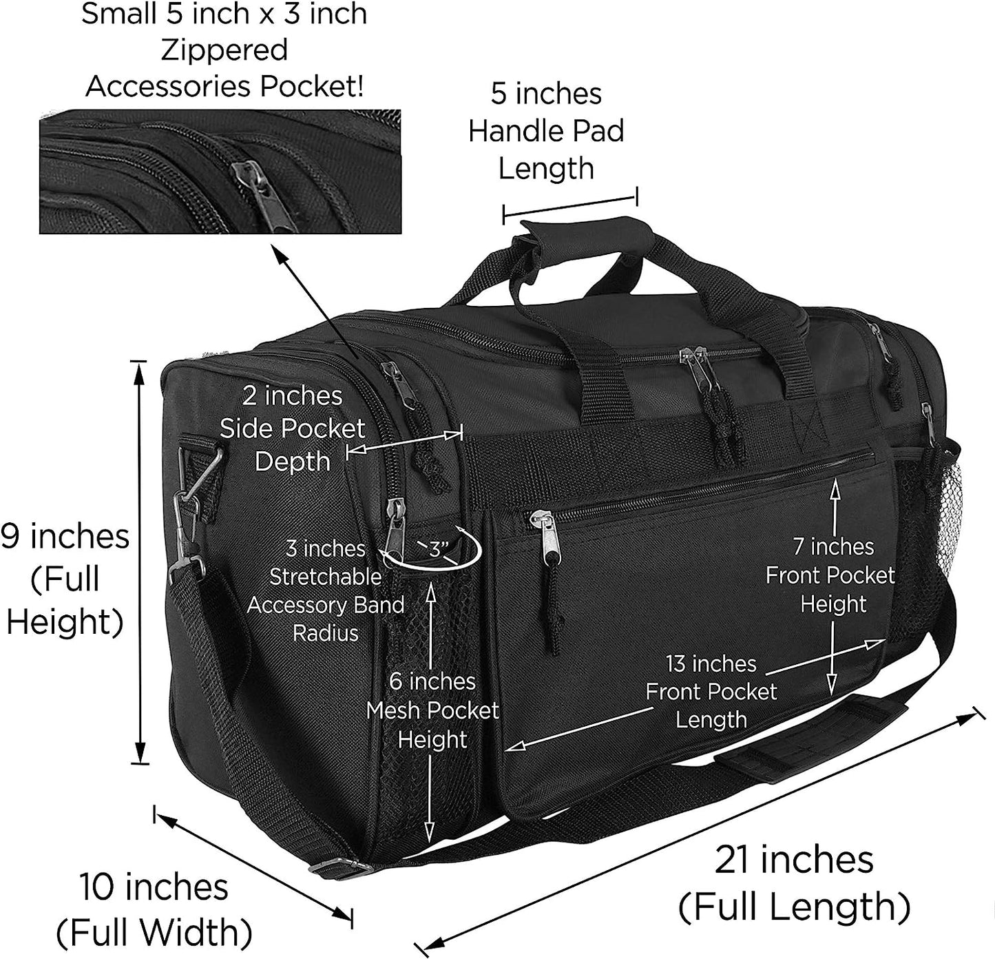 Embroidered Duffle Bag