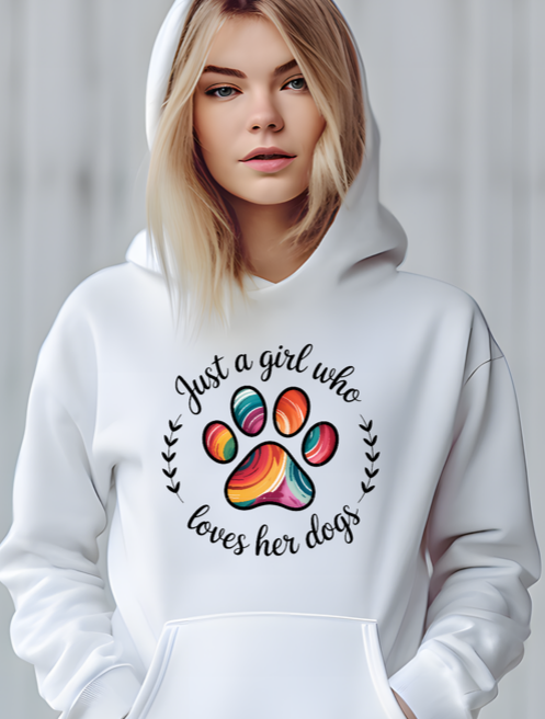Just a girl who loves Dogs Hoodie