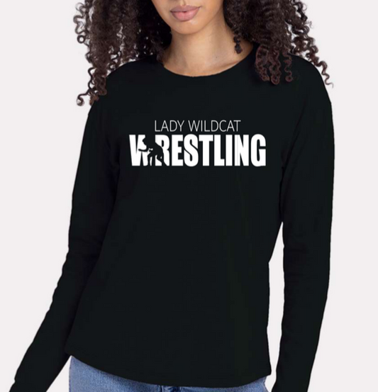 WW Lady Wildcats Wrestling Long Sleeve T-shirt