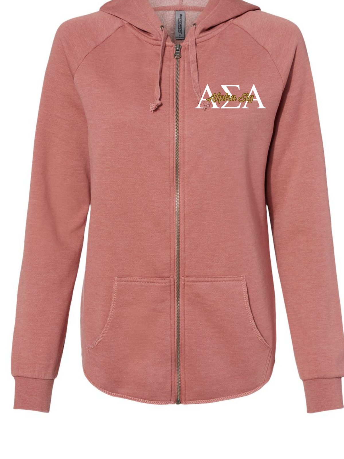 Alpha Sigma Alpha Hooded zip up