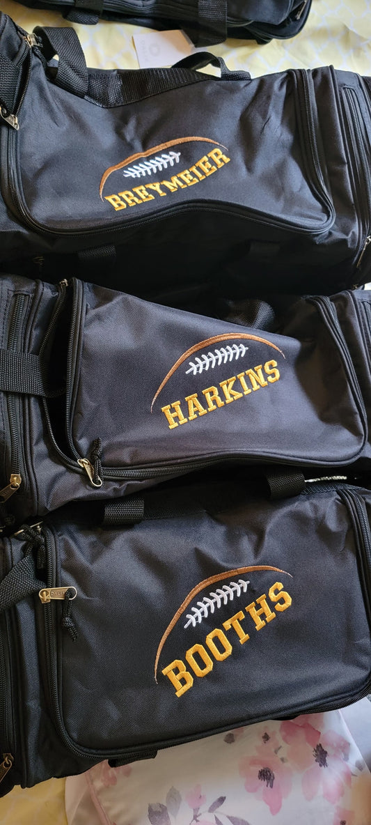 Embroidered Duffle Bag